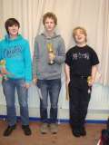 Kandidatenklasse von links Tobias, Lukas, Lucas